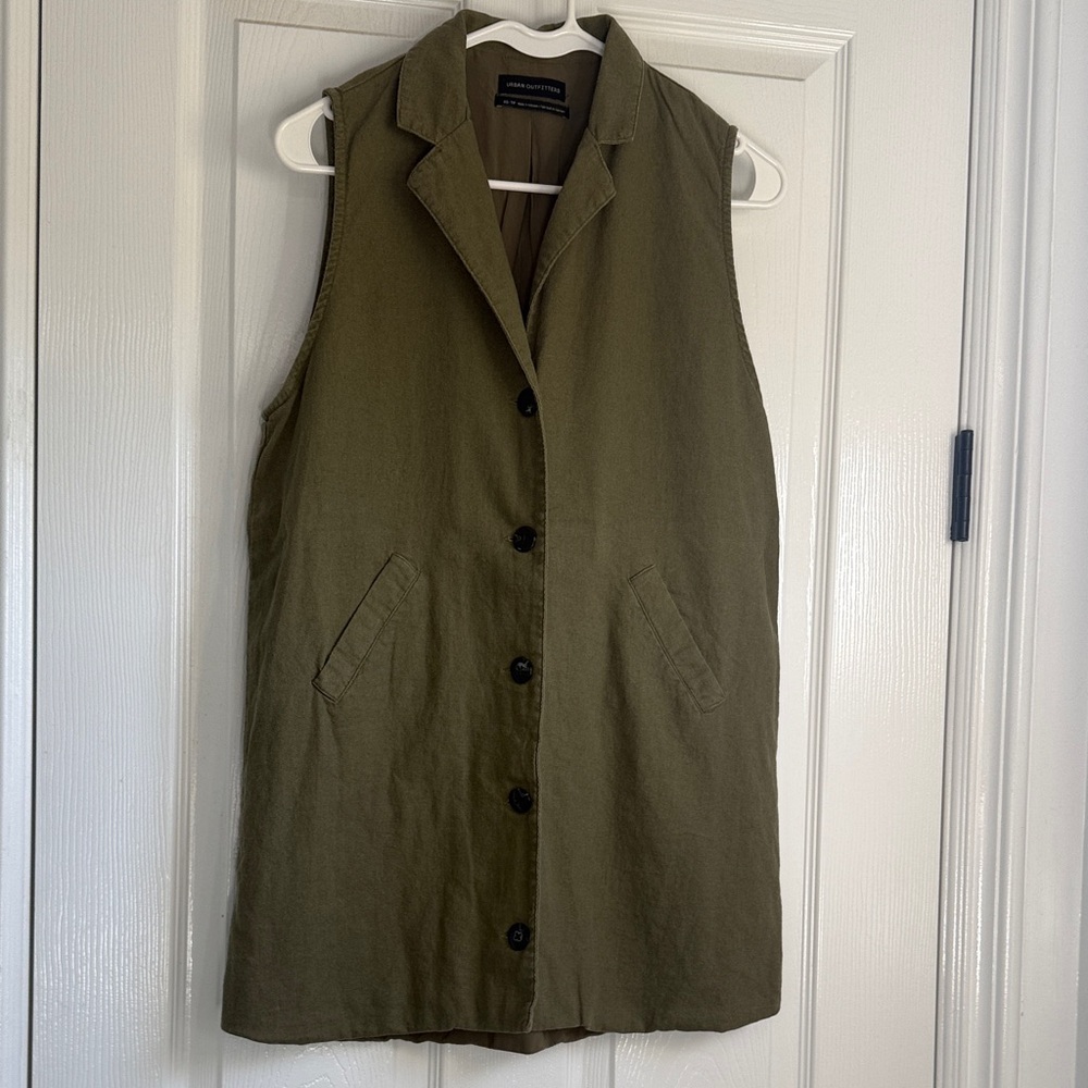 Urban Outfitters Khaki Sleeveless Vest